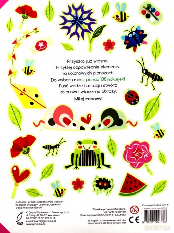 Kolorowa wiosna. Ponad 100 naklejek [KSIĄŻKA]