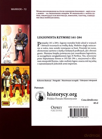 Legionista rzymski 161-284 - Ross Cowan [KSIĄŻKA]