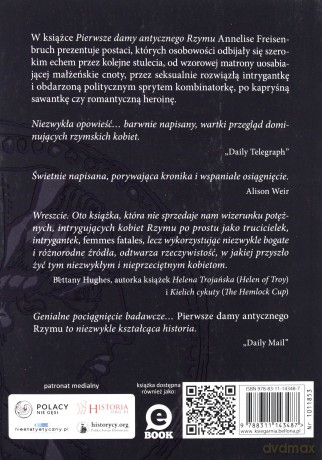 Pierwsze damy antycznego Rzymu - Anneliese Freisenbruch [KSIĄŻKA]