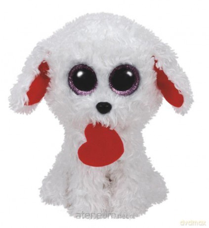Ty Beanie Boos Honey Bun - Biały Pies z sercem