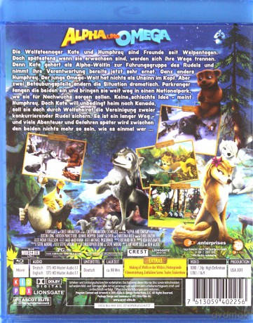 Alpha und Omega (Zakochany wilczek) [Blu-Ray] 