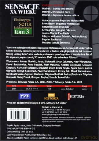Sensacje XX wieku tom 3 (booklet) [DVD] 