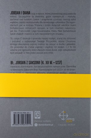 Najdroższej Dianie -  bł.Jordan z Saksonii (Twarda) [KSIĄŻKA]