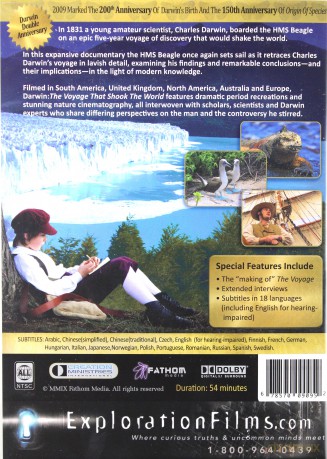Darwin: The Voyage That Shook The World [DVD]