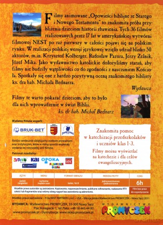Opowieści Biblijne ze Starego Testamentu [4DVD]