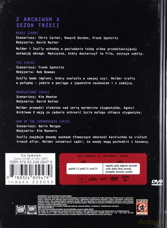 Z Archiwum X (Sezon 3) cz. 16 (booklet) [DVD]