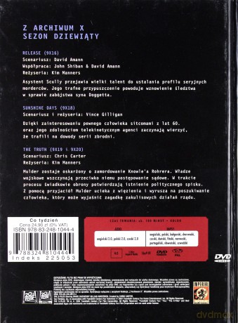 Z Archiwum X (Sezon 9) cz. 53 (booklet) [DVD]