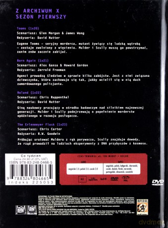 Z Archiwum X (Sezon 1) cz. 6 (booklet) [DVD]
