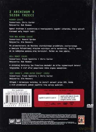 Z Archiwum X (Sezon 3) cz. 18 (booklet) [DVD]