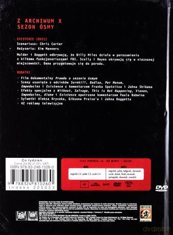 Z Archiwum X (Sezon 8) cz. 48 (booklet) [DVD]