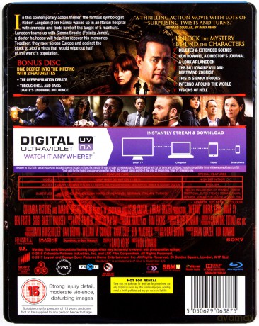 Inferno (Limited Edition) (steelbook) [2xBlu-Ray]