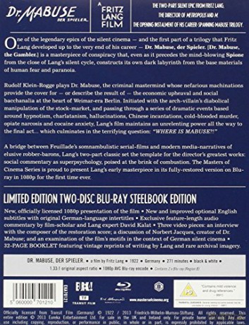 Dr. Mabuse, der Spieler (Limited Edition Steelbook) [2xBlu-Ray]