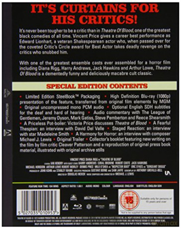 Theatre of Blood / Krwawy teatr (steelbook) [Blu-Ray]