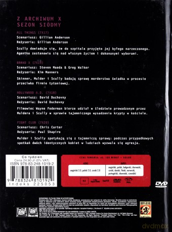 Z Archiwum X (Sezon 7) cz. 41 (booklet) [DVD]