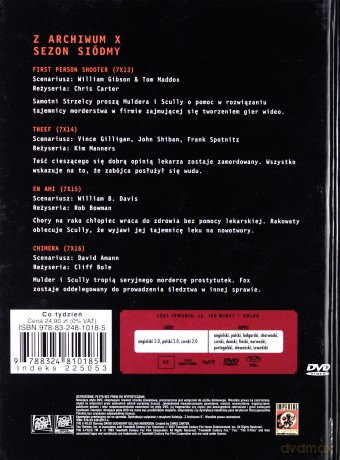 Z Archiwum X (Sezon 7) cz. 40 (booklet) [DVD]