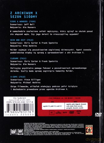 Z Archiwum X (Sezon 7) cz.39 (booklet) [DVD]
