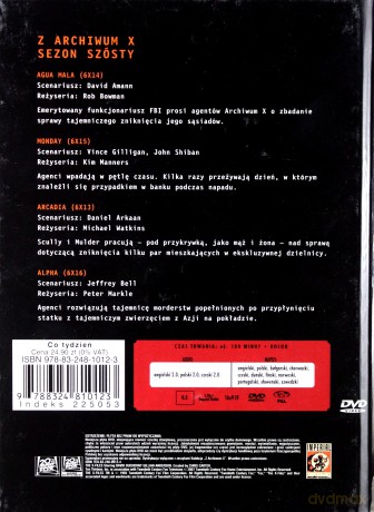 Z Archiwum X (Sezon 6) cz. 34 (booklet) [DVD]