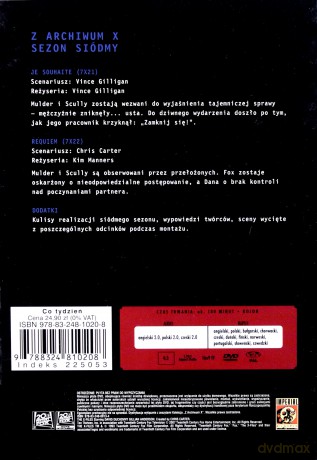 Z Archiwum X (Sezon 7) cz. 42 (booklet) [DVD]