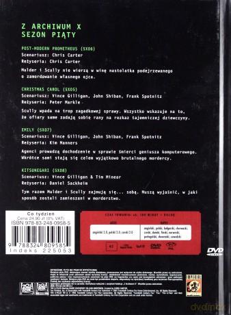 Z Archiwum X (Sezon 5) cz. 27 (booklet) [DVD]