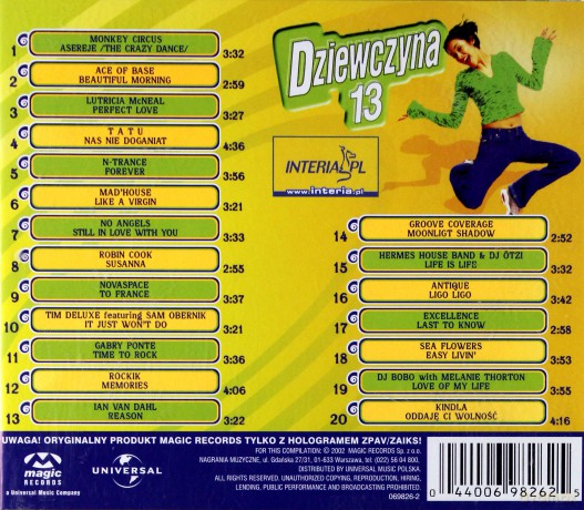 Dziewczyna 13 Mega Pop-Dance Hits! [CD]