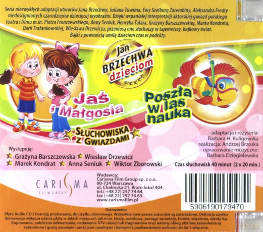 Słuchowiska z Gwiazdami: Jaś i Małgosia/ Poszła w las nauka [CD]