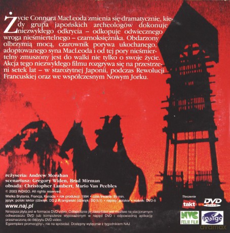 Nieśmiertelny 3 (Wydanie gazetowe) [DVD]