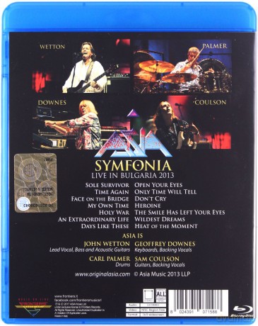 Asia: Symphonia - Live in Bulgaria 2013 [Blu-Ray]