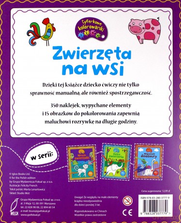 Cyferkowe kolorowanki. Zwierzęta na wsi [KSIĄŻKA]