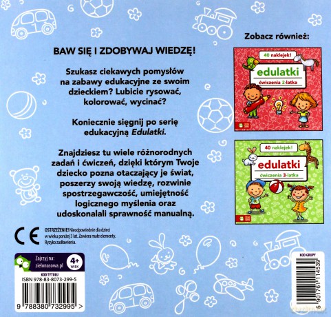 Edulatki. Ćwiczenia 4-latka [KSIĄŻKA]