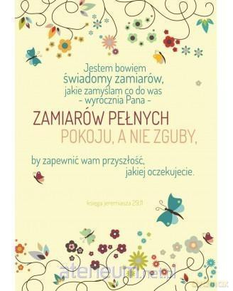 Kartka składana - Jestem bowiem świadomy Motyle