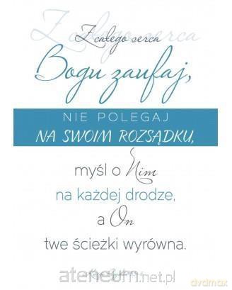 Kartka składana - Z całego serca zaufaj - napisy