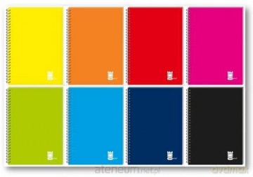 Kołozeszyt A5/100K kratka UV One Color (5 szt)