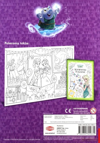 Kraina Lodu. Światła północy. Kolorowanka i naklej [KSIĄŻKA]