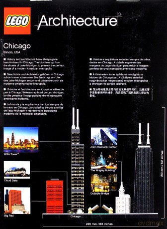 Lego ARCHITECTURE Chicago (21033) [KLOCKI]