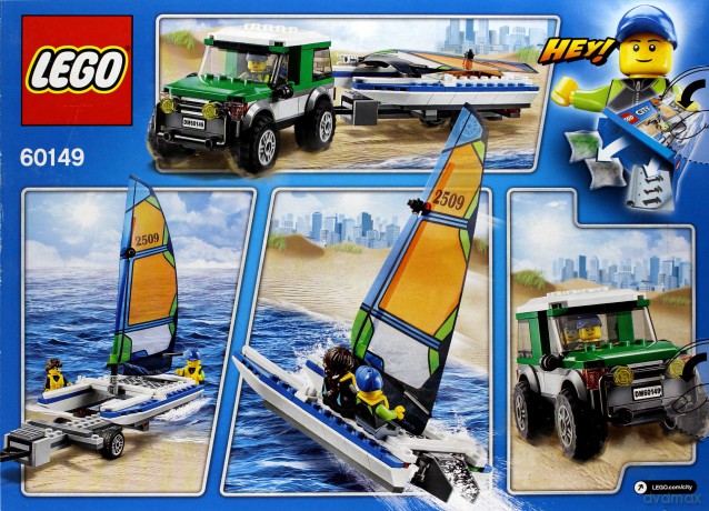 Lego CITY Terenówka 4x4 z katamaranem (60149) [KLOCKI]