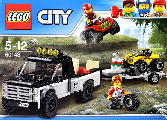 Lego City Wyścigowy Zespół Quadowy 60148 Klocki Dvdmaxpl
