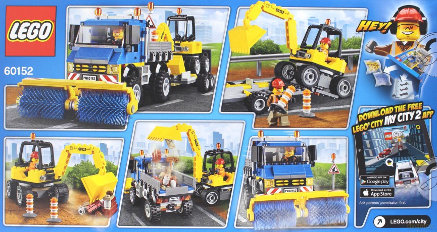 Lego CITY Zamiatacz ulic i koparka (60152) [KLOCKI]