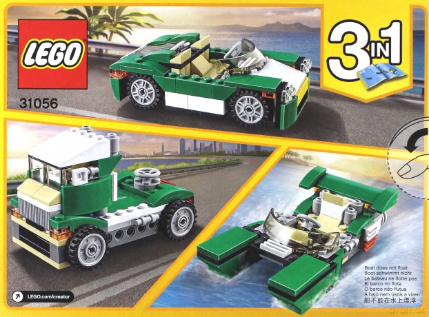 Lego CREATOR Krążownik zielony 3w1 (31056) [KLOCKI]
