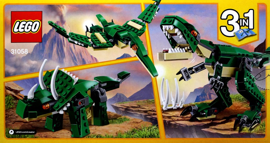 Lego CREATOR Potężne dinozaury 3w1 (31058) [KLOCKI]