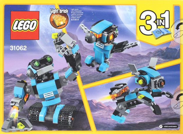 Lego CREATOR Robot-odkrywca 3w1 (31062) [KLOCKI]