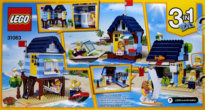 Lego CREATOR Wakacje na plaży 3w1 (31063) [KLOCKI]