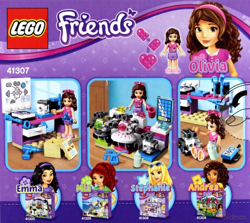 Lego FRIENDS Kreatywne laboratorium Olivii (41307) [KLOCKI]