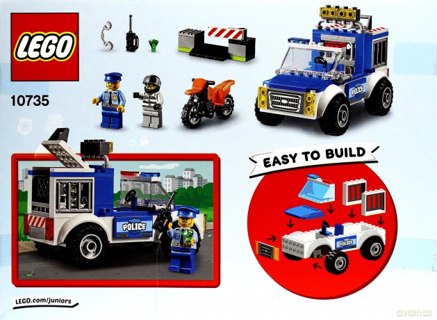Lego JUNIORS Pościg furgonetką policyjną (10735) [KLOCKI]