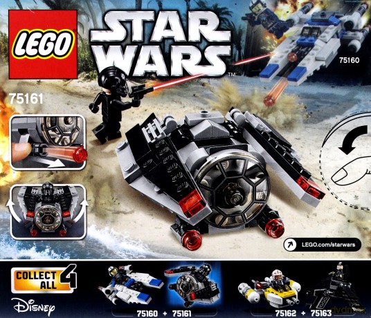 Lego STAR WARS Mikromyśliwiec TIE Striker (Gwiezdne Wojny) (75161) [KLOCKI]