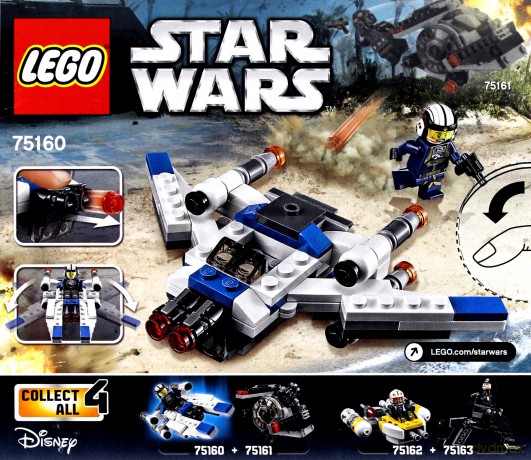 Lego STAR WARS Mikromyśliwiec U-Wing (Gwiezdne Wojny) (75160) [KLOCKI]
