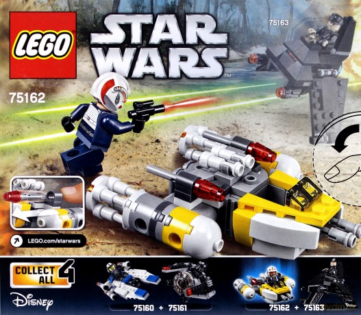 Lego STAR WARS Mikromyśliwiec Y-Wing (Gwiezdne Wojny) (75162) [KLOCKI]