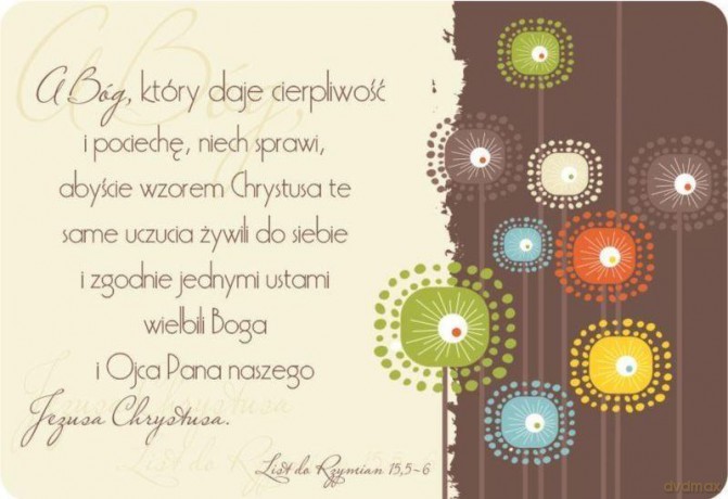 Magnes na lodówkę - A Bóg który daje cierpliwość