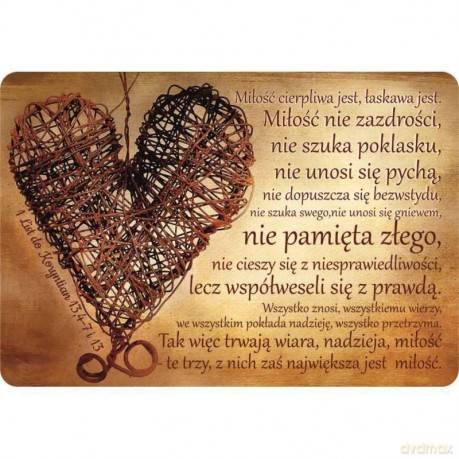 Magnes na lodówkę - Hymn o miłości
