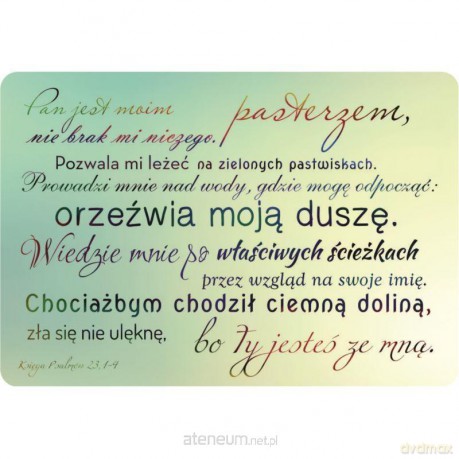 Magnes na lodówkę - Pan jest moim Pasterzem