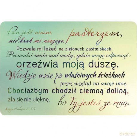 Magnes na lodówkę - Pan jest moim Pasterzem